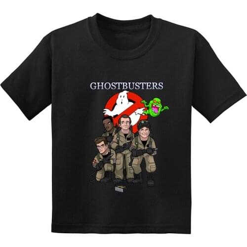Ghostbusters Old School Stay Puft Funny Kids T shirt Summer Casual Baby Boys Girls Clothes Cotton Short Sleeve Children T-Shirts