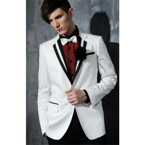 Custom Mens Suit Groom Fashion Wedding Dress Banquet Dress Mens Business Terno Masculino Tuxedo Suit 2 Pieces Set Jacket Pant