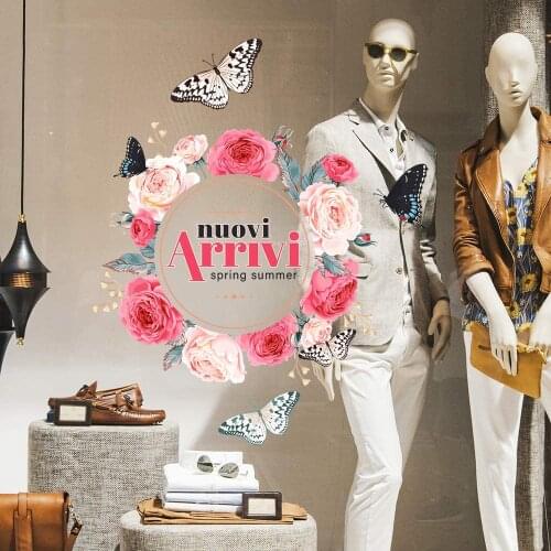 Kina UVNC0068 window sticker new spring-measurement 50x40 cm-showcases stores for new collection, stickers