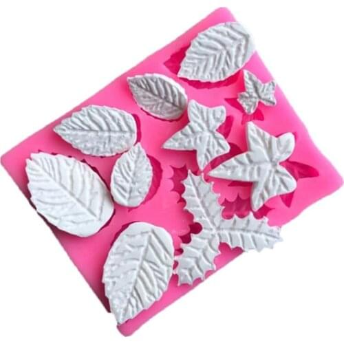 Maple Leaves Molding liquid Silicone Mold die DIY Cake Baking Chocolate The Pudding Dessert Cake Maple Leaves the Silicone Mold
