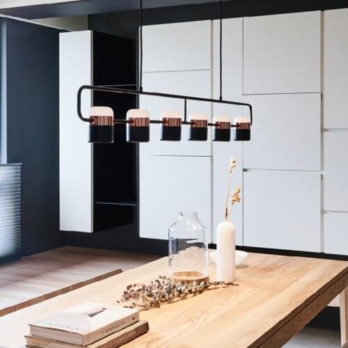 Nordic Design Chandelier for Dinning Table Modern Kitchen Island Hanging Light Fixture Luminaire Suspension LED Spot Lamp Home