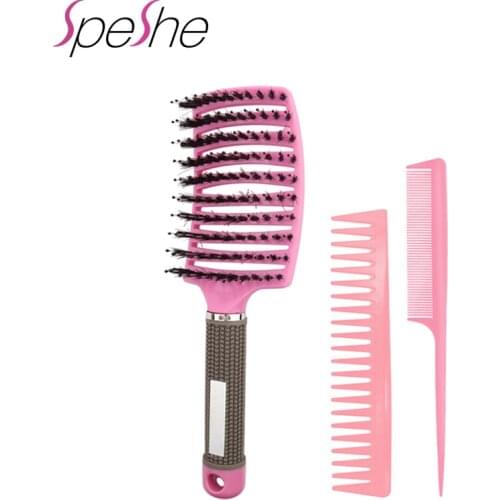 Detangling Hair Brush Comb Set Pop Brush Brosse Demelante 3PCS Detangler Hair Brush Massage Comb for Salon Hairdressing Styling