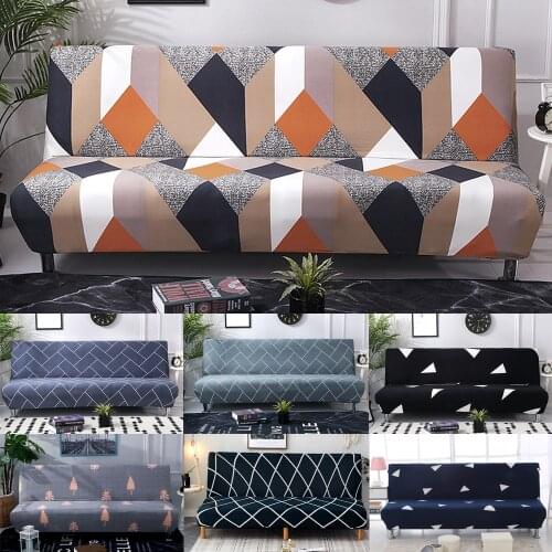 Stretch Sofa Bed Cover No Armrest Folding Sofa Cover Couch Cover Slipcovers for Living Room cubre sofa canape salon