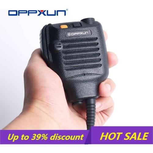 OPPXUN PTT Handheld Microphone Shoulder Speaker Mic for Kenwood TK280 TK2140 TK385 TK3140 Walkie Talkie Two Way Radio