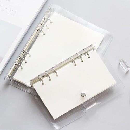 Transparent Loose Leaf Binder Loose Leaf Inner Core A5 A6 A7 Notebook Journal Planner School Office Supplies Stationery 016069