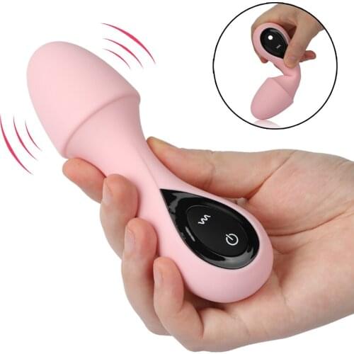 Rechargeable Mushroom Type Dildo Vibrator For Women 10 Frequency Clitoris Stimulator Clit Wand AV Vibrator Adult Sex Masturbator