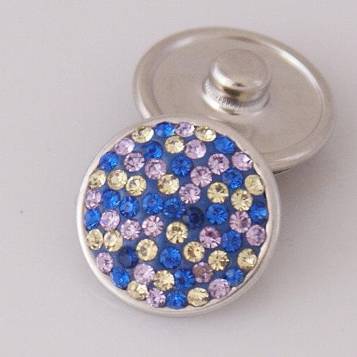 Fashion Beauty Rhinestone Dots 18MM Shambala manual snap buttons fit DIY 18mm snap jewelry wholesale
