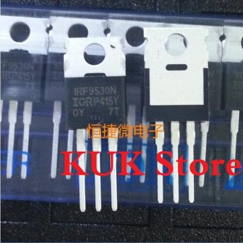Real 100% Original NEW IRF9530N IRF9530NPBF MOSFET -100V -14A TO-220 10PCS/LOT
