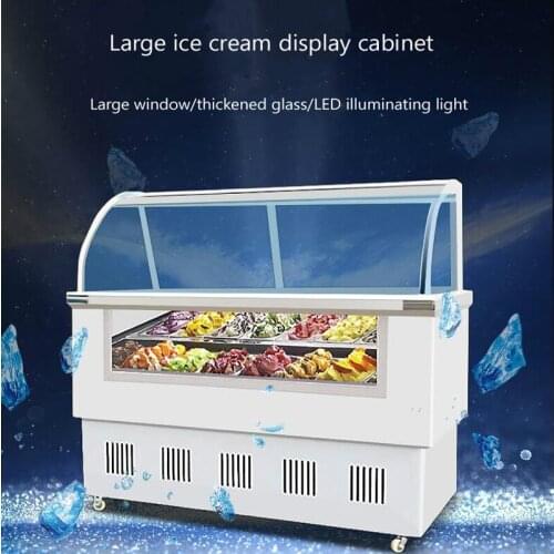 The latest Ice Cream Display Cabinet For Commercial Desktop Popsicle Display 6 Round Barrels 10 Square Barrels