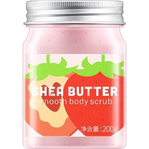 Strawberry/Avocado Large Capacity 200 Body Scrub Hydrating Deep Cleansing Cutin Removes Grease Scrub Remove Dead Skin