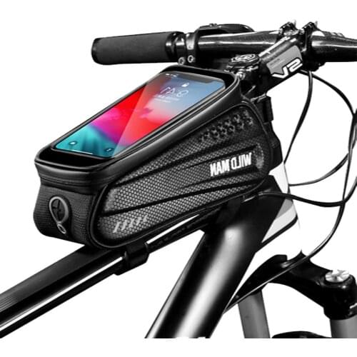 Rainproof Bicycle Bag Cycling Bike Phone Holder Touch Screen Top Tube Front Reflective MTB Waterproof Accessories