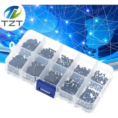500Pcs M2 M2.5 M3 KM Screw Flat Head Phillips Screws Laptop Notebook Screws Set Kit for computer small screw