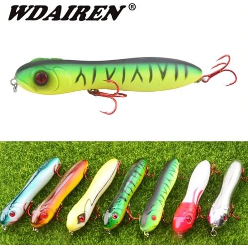 1Pcs Topwater Pencil Wobblers Fishing Lure 10cm 16g Bass Isca Lures Popper Artificial Hard Bait Magician Snake Walker Pesca