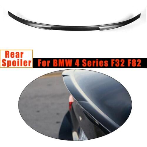 Rear Trunk Boot Spoiler Wing For BMW 4 Series F32 Coupe 2-Door 2014-2015 Non-M4 FRP UNpainted Black