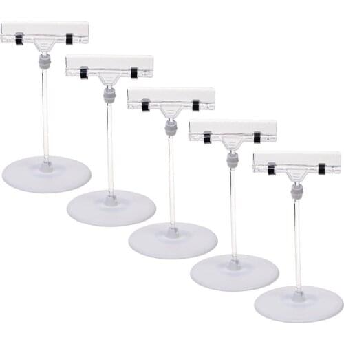 5pcs Rotatable POP Merchandise Sign Display Clip Holder with Stand