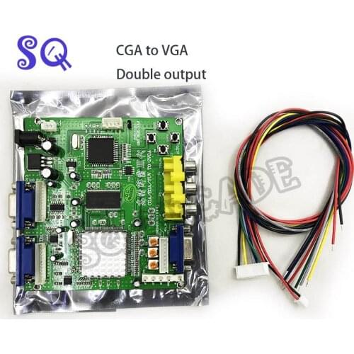 Arcade Game RGB/CGA/EGA/YUV To Dual VGA HD Video Converter Adapter Board GBS-8220