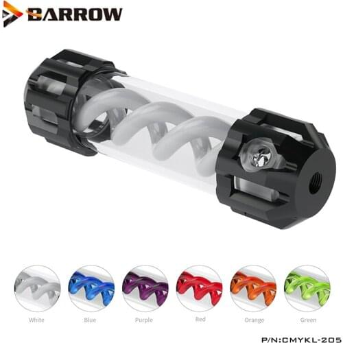 Barrow Computer Case Water Cooling T Virus Cylinder Reservoir ,Water Tank,50MM Diameter Multi Color Reservoir, CMYKL-205