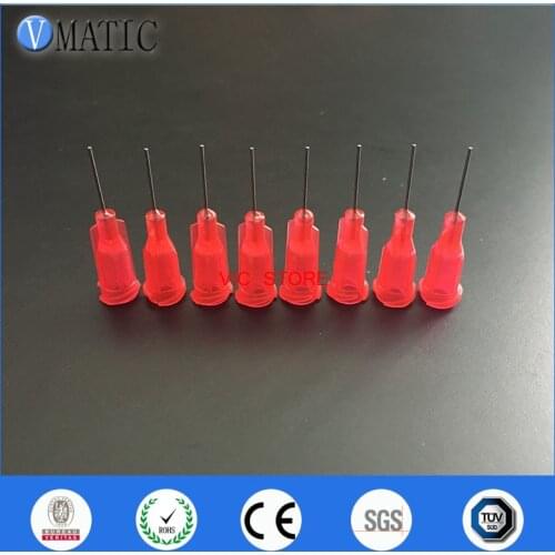 Free Shipping 100Pcs 25G Precision S.S. Dispensing Needle Tip 0.5" Glue Dispense Needle Tips 1/2 Inch