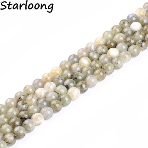 High quality natural white Labradorite Beads round loose stone Beads 15" Strand 4 6 8 10 12mm DIY Jewelry Making bracelet