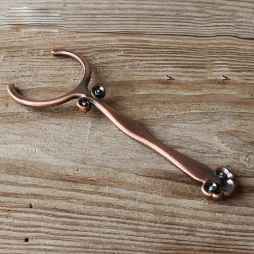 WIZAMONY Chinese Classical Tea Cup Fork Kungfu Tea Accessories Six Gentlemen of Tea Purely Handmade Alloy Tool