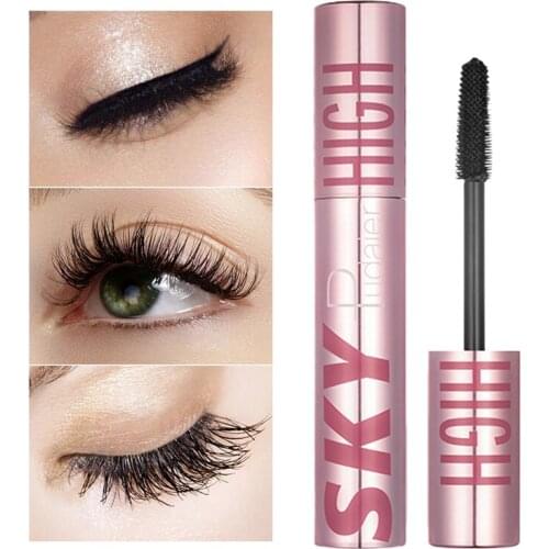1PCS Black Mascara Curling Natural Thick Waterproof Long-Lasting Not Smudge Easy To Remove Eyelash Growth Liquid Eye Makeup 8g