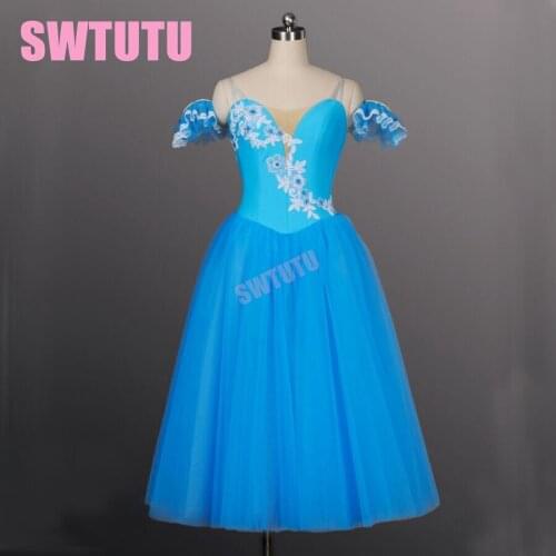 Blue romantic tutu ballerina dress kids,ballerina dress for girls ballet dress for children,blue tutu ballet dressBT8906