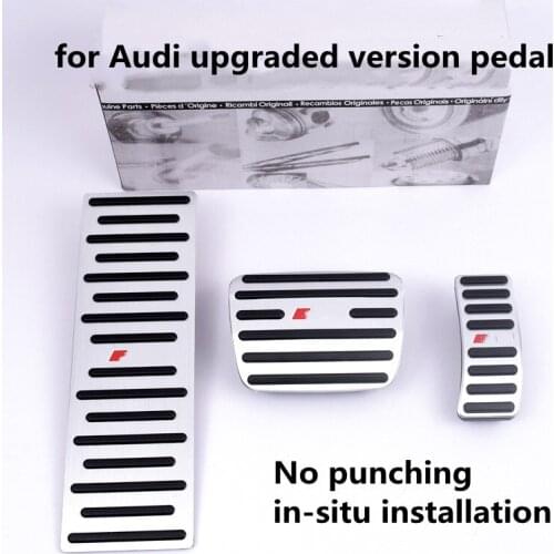 For Audi A1 A3 A4 A5 A6 A6L A7 A8 Q3 Q5 Q8 TT Non-destructive Installation Replacement Upgrade Throttle Brake Pedal Anti-skid