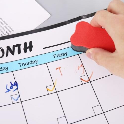 Monthly Planner Soft Magnetic Whiteboard Fridge Magnets Drawing Message Memo Pad B85B