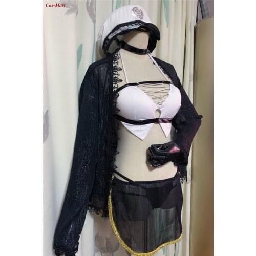 Hot Game Azur Lane USS Enterprise Cosplay Costume Fashion Sexy Balck Swimsuit Activity Party Role Play Clothing Custom-Make Any
