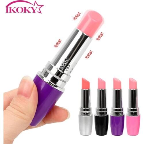 IKOKY Vibrator Hot Mini Secret Lipstick Vibrator Vibrating Jump Egg Waterproof Bullet Massage Sex Toy for Women Adult Product