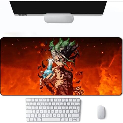 Keyboard Pad Mouse Dr.stone Cheap Gaming Laptop Mats Kawaii Pc Accessories With Backlight Desk Extended Xxl Varmilo Gamer Cute