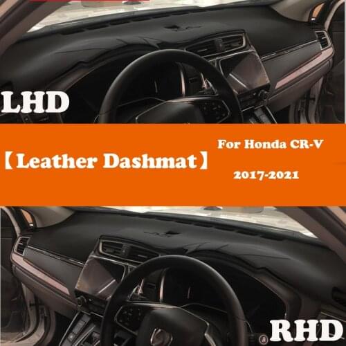 Leather Dashmat Accessories Car-Styling Dashboard Covers Pad Dash Mat Sunshade For Honda CRV cr-v CR V 5th 2017 2018-2020 2021