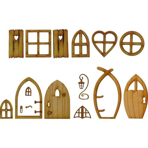 2021 Summer 3D Cartoon Art Fairy House Wooden Doors And Windows Silicone Chocolate Fondant Mold Craft Cake Decorating