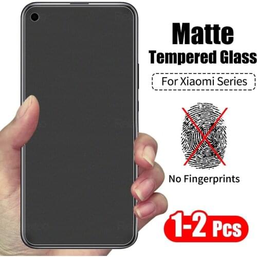 1-2PCS Matte Frosted Protective Glass For Poco F3 X3 X 3 Pro NFC Redmi Note 7 8 9 8T 9T 7A 8A 9A 9C Touch Screen Protectors Film