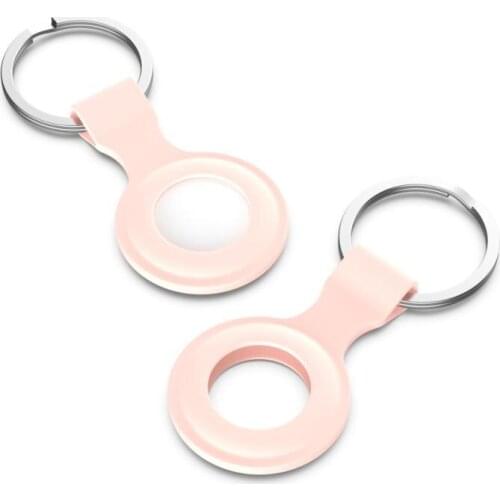 Spot For Apple Airtags Liquid Silicone Protective Sleeve For Apple Locator Tracker Anti-lost Device Keychain Protective Case