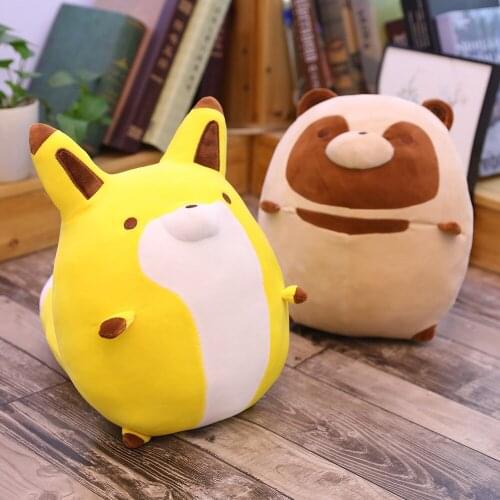 50-90cm Cartoon Soft Fox Plush Toy Animal Doll Fox Civet cat Toy Pillow Sofa Cushion Bedding Home Decor Childrens Holiday Gifts