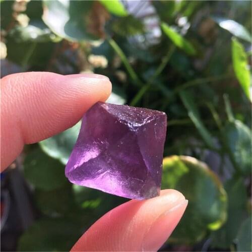 Natural quartz amethyst octahedron crystal healing stone for sale