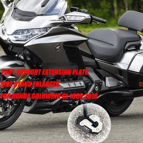 New Motorcycle Gold Wing GL1800 CNC Foot Support extension plate side stand enlarger For Honda Goldwing GL 1800 2018 and above