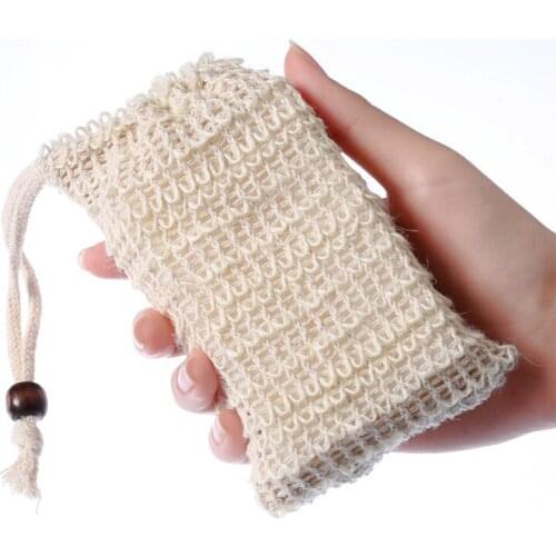 30pcs Exfoliating Natural Sisal Soap Bag Pouch Soap Saver Foaming net Shower Bath Scraps Save Soaps Natural Fiber Soap Bags