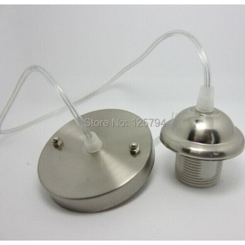 2pcs/lot Pendant lamp with wire E27 chandelier lamp holder screw DIY store restaurant chandelier e27lamp holder