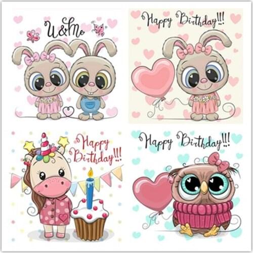 Full Square diamond embroidery crystal mosaic cartoon unicorn picture DIY diamond painting cross stitch crafts childrens gift