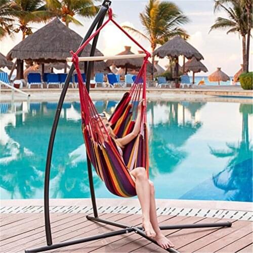 Portable Travel Camping Hanging Hammock Rope Chair Swing Chair Seat Garden Outdoor Home Swing Bed Lazy Chair Hammock Swings