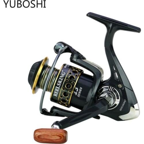 YUBOSHI 2000-7000 Series 5.2:1 Spinning Fishing Reels Interchanged Left/right Folding Rocker Hand Fishing Wheel
