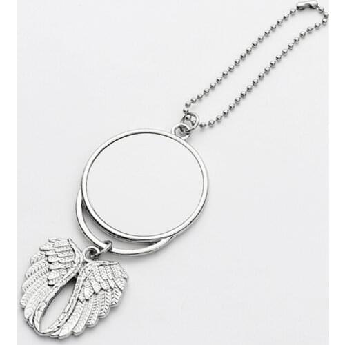 Sublimation Blanks Wing Chain Automotive Hanger Fashion Heat Transfer Printing Blanks Key Chain Jewelry Supplies