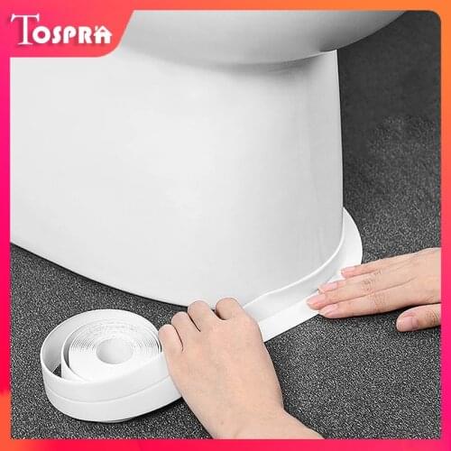 Bathroom Kitchen 3.8m Shower Sink Bath Sealing Strip Tape PVC Self adhesive Waterproof Wall Sticker Sink Edge Caulk Strip Tape