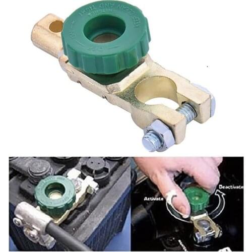 Car Battery Power-off Switch Car Motorcycle Battery Terminal Link Switch Quick Cut-off Disconnect Protector Battery Leak-proof