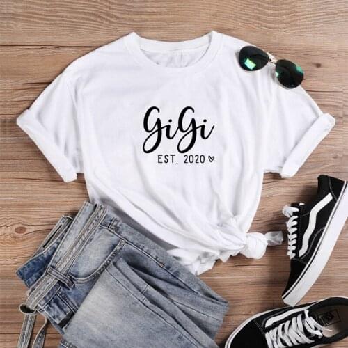 Gigi Summer T Shirt Women T-shirt Short Sleeve Loose T Shirt Women Fashion Letter Inscription Casual Black Lives Matter Shirt