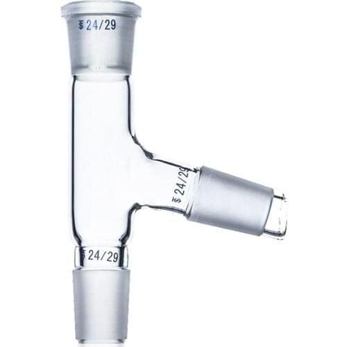 14/23 19/26 24/29 29/32 Joint Distillation Adapter 3-way Claisen 75 Degeree Head Connector Tube
