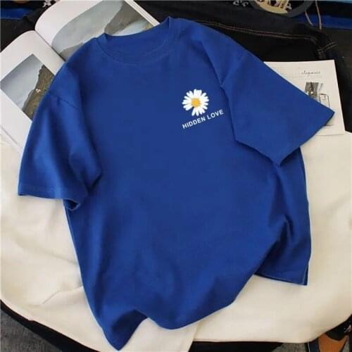 2021 Summer Fashion Oversized T-shirt Harajuku y2k Women Clothing Ulzzang Loose Short Sleeved Women Floral Pattern T-Shirt Tops