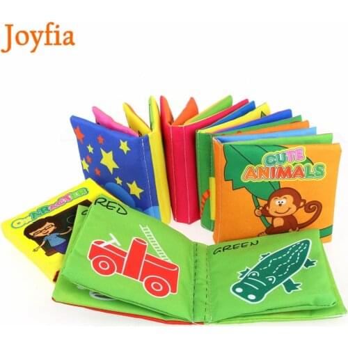 6pcs/Set Baby Soft Cloth Book Kids Rustle Sound Learning Educational Toy Intelligence Developing Quiet Books Newborn Baby Toys